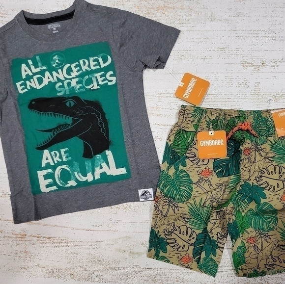 Gymboree Jurassic World Dino Stroll Outfit Size 5T NWT - Picture 3 of 6